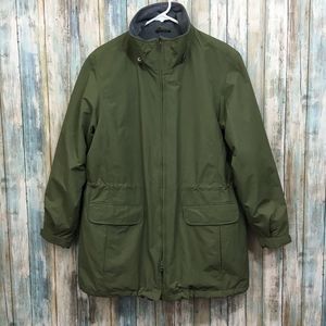 Lands End WindCheck Parka Fleece Lined Winter Coat